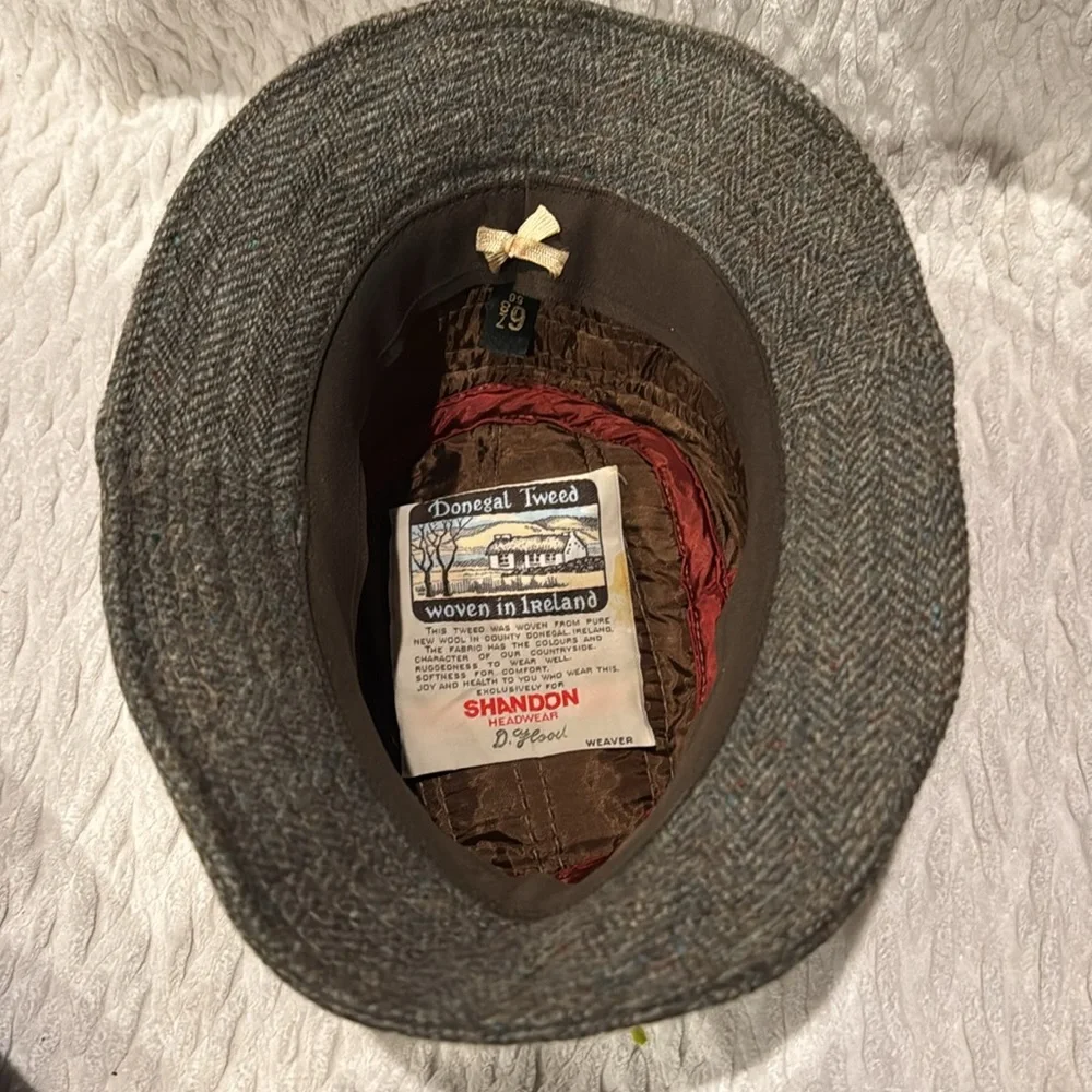 Vintage Donegal Tweed Bucket Hat - Handwoven in Ireland